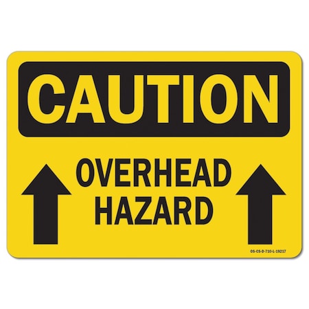 OSHA Caution, 7 Height, 10 Width, Aluminum